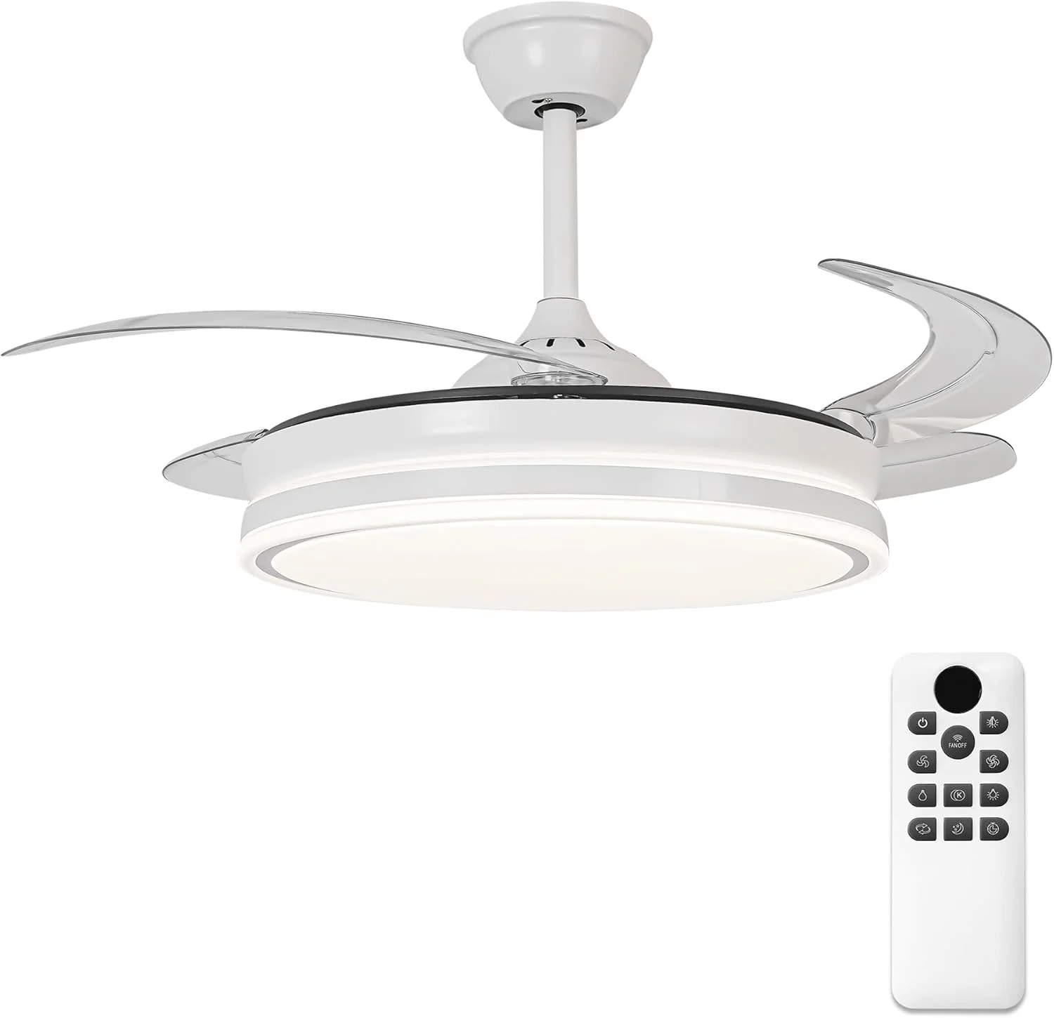 Parrot Uncle F314445 lámpara ventilador con aspas plegables 106 cm